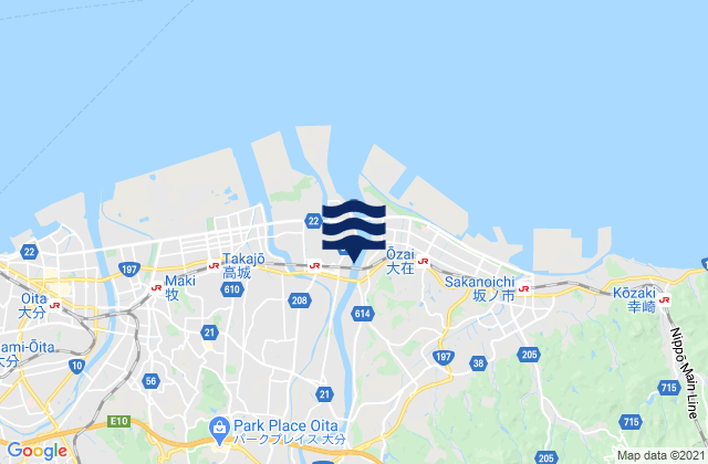 Mapa de mareas Tsurusaki, Japan