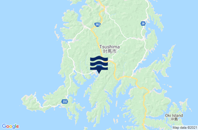 Mapa de mareas Tsushima Shi, Japan