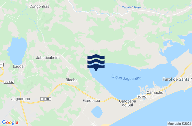 Mapa de mareas Tubarão, Brazil