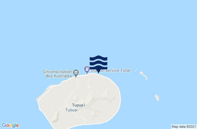 Mapa de mareas Tubuai Island, French Polynesia