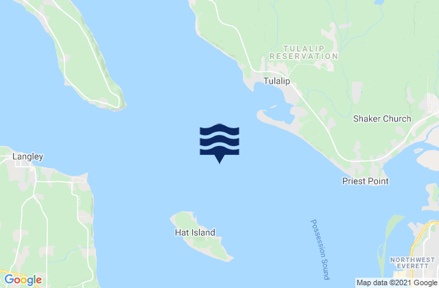 Mapa de mareas Tulalip Bay, United States