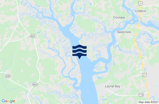 Mapa de mareas Tulifiny River (I-95 Bridge), United States