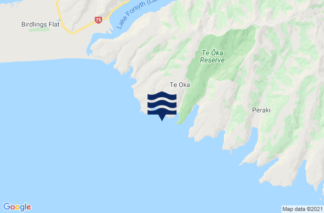 Mapa de mareas Tumbledown Bay, New Zealand