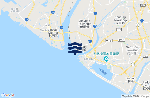 Mapa de mareas Tung-kang Po-ti, Taiwan