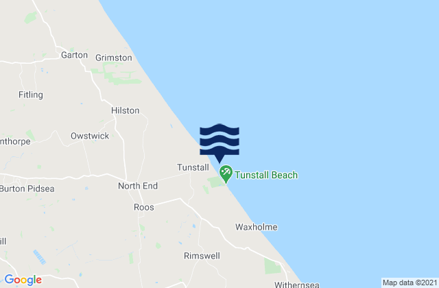 Mapa de mareas Tunstall Beach, United Kingdom