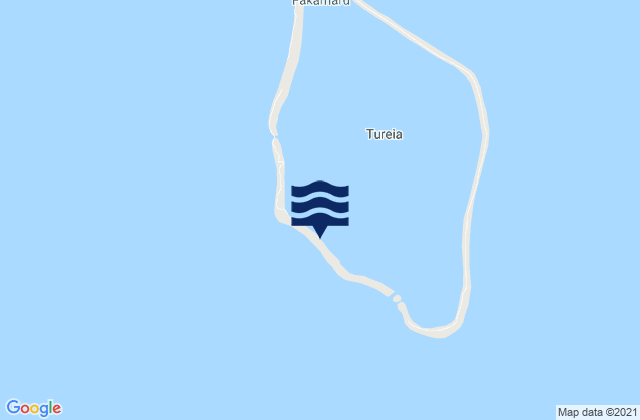 Mapa de mareas Tureia, French Polynesia