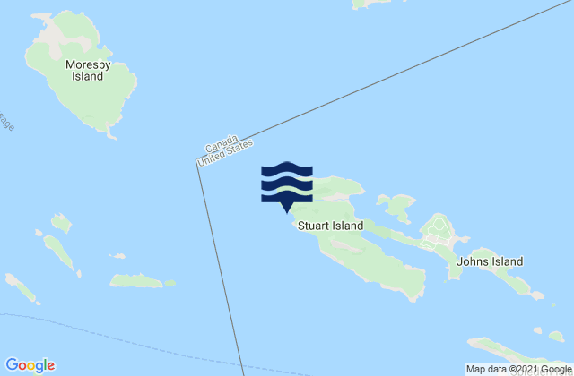 Mapa de mareas Turn Point Stuart Island, United States