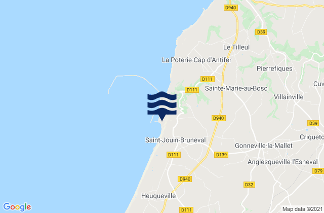 Mapa de mareas Turretot, France