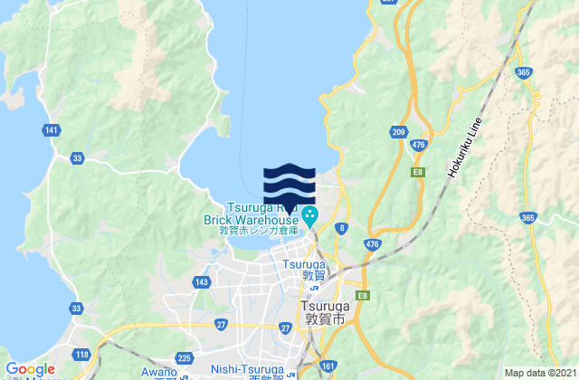 Mapa de mareas Turuga, Japan