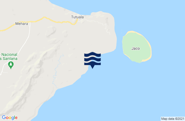 Mapa de mareas Tutuala, Timor Leste