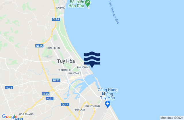Mapa de mareas Tuy Hòa, Vietnam