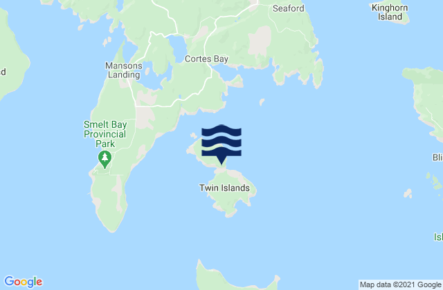 Mapa de mareas Twin Islands, Canada