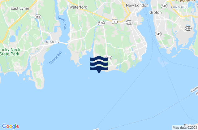 Mapa de mareas Twotree Island Channel, United States