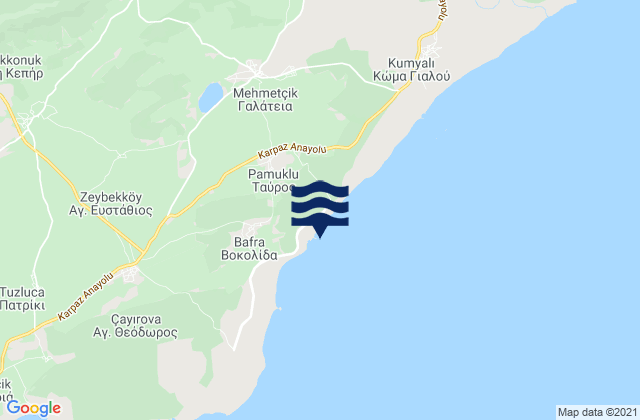 Mapa de mareas Távrou, Cyprus