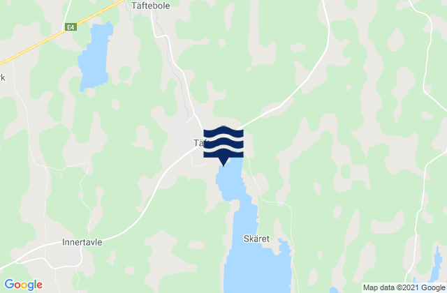 Mapa de mareas Täfteå, Sweden