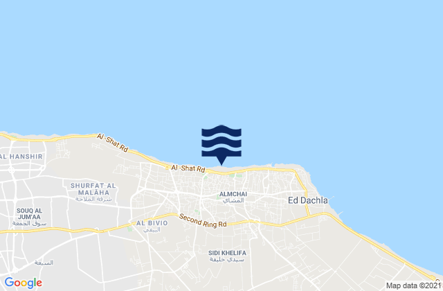 Mapa de mareas Tājūrā’, Libya