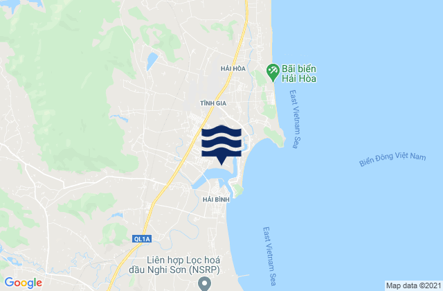 Mapa de mareas Tĩnh Gia, Vietnam