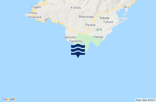 Mapa de mareas Tūalātai County, American Samoa