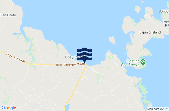 Mapa de mareas Ubay, Philippines