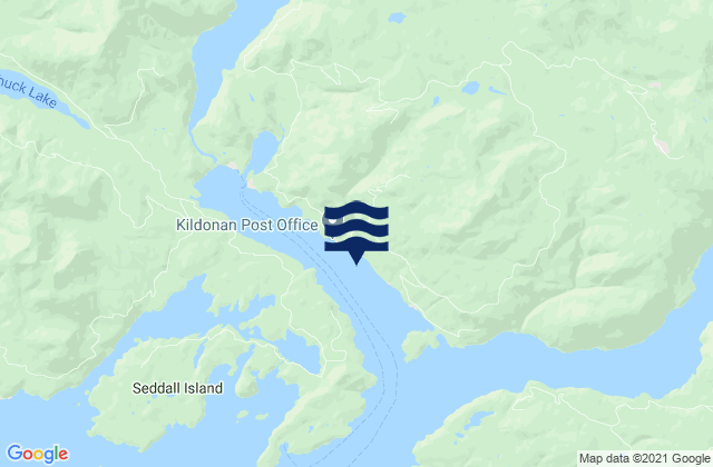 Mapa de mareas Uchucklesit Inlet, Canada