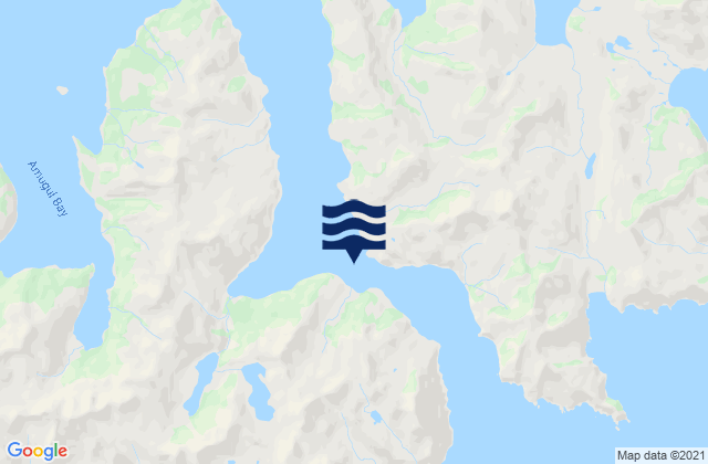 Mapa de mareas Udagak Strait, United States