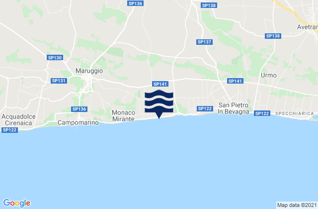 Mapa de mareas Uggiano Montefusco, Italy