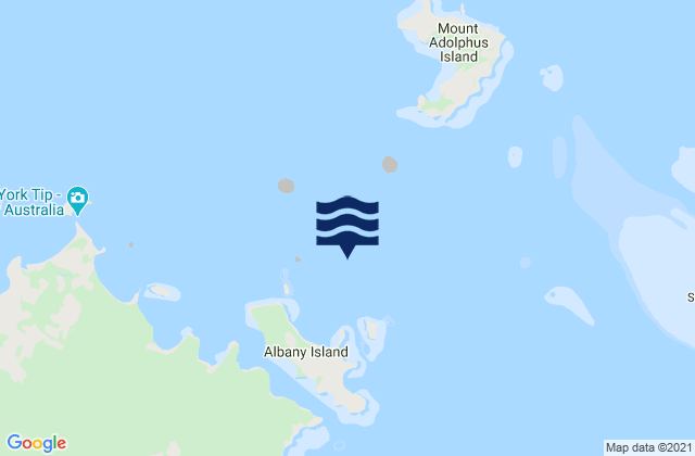 Mapa de mareas Ulrica Point, Australia