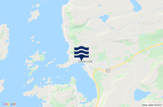 Mapa de mareas Ulsteinvik weather pws station, Norway