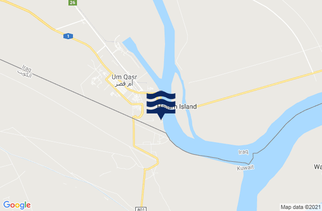 Mapa de mareas Um Qasr, Iraq