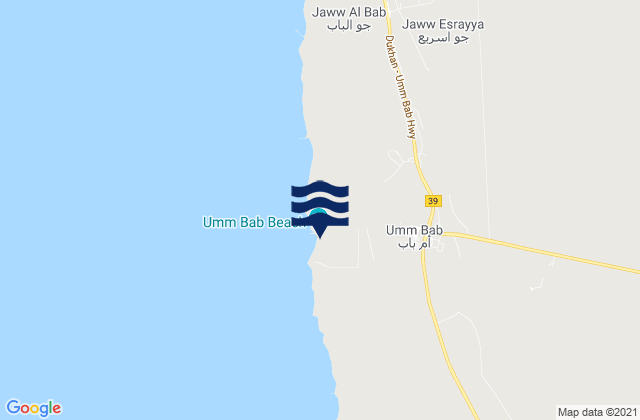 Mapa de mareas Umm Bāb, Qatar