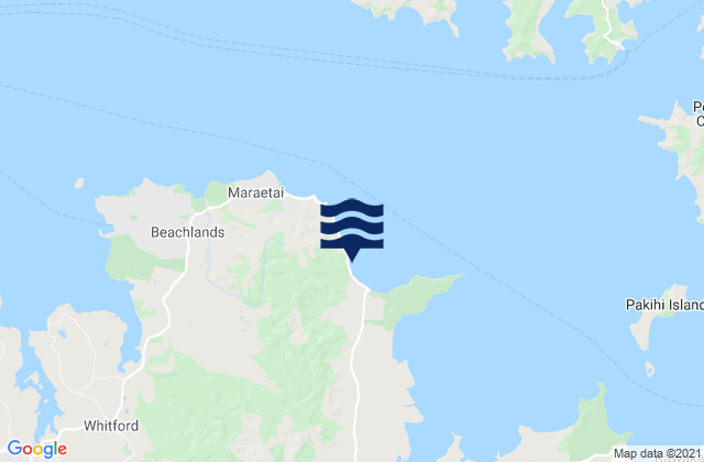 Mapa de mareas Umupuia Beach, New Zealand