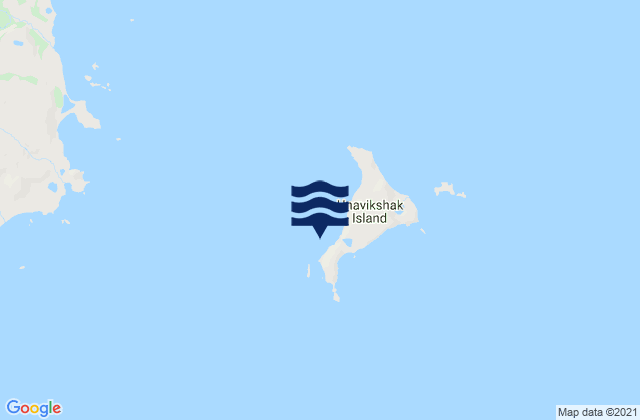 Mapa de mareas Unavikshak Island, United States