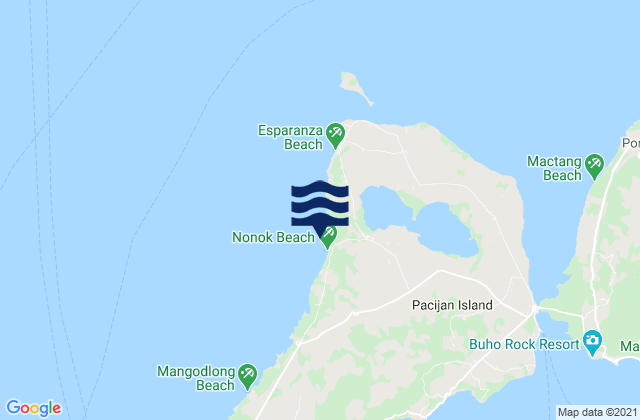 Mapa de mareas Union, Philippines