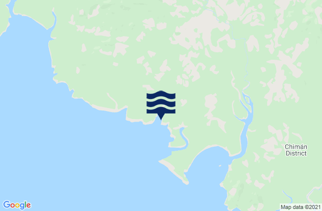 Mapa de mareas Unión Santeña, Panama