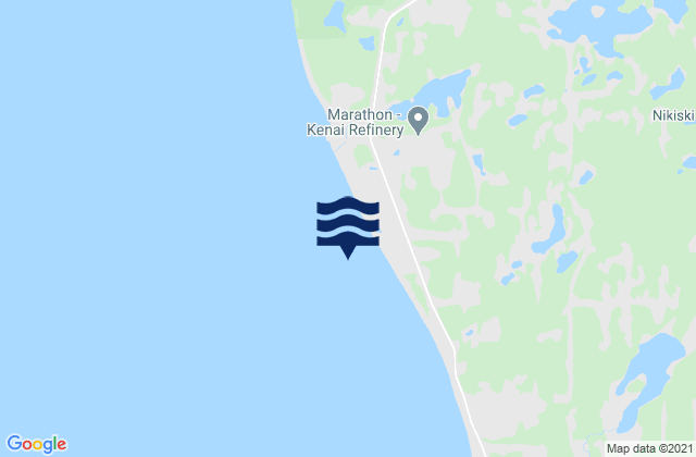 Mapa de mareas Unocal Pier south of, United States
