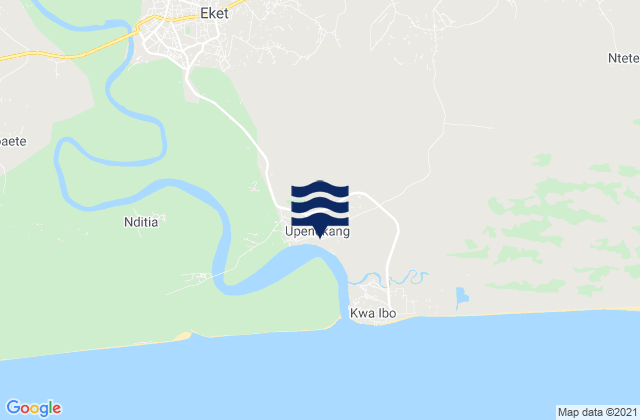 Mapa de mareas Upenekang, Nigeria
