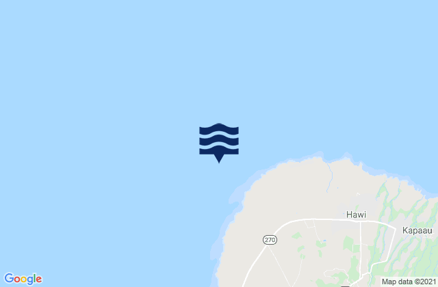 Mapa de mareas Upolu Point, United States