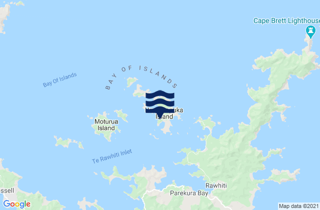 Mapa de mareas Urupukapuka Bay, New Zealand