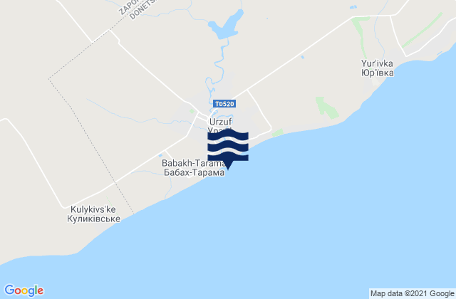 Mapa de mareas Urzuf, Ukraine