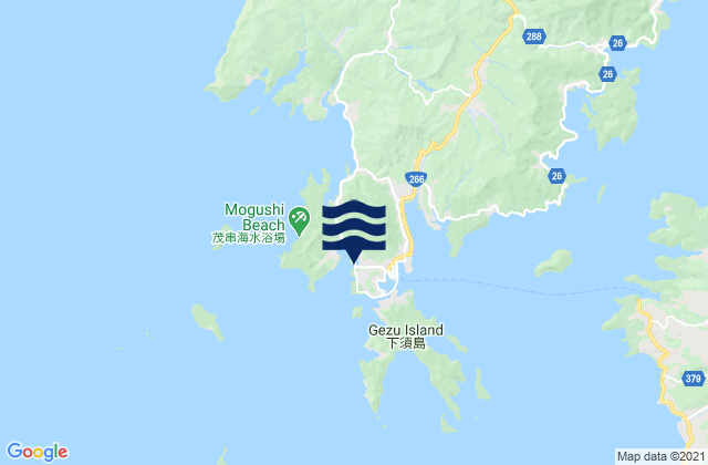 Mapa de mareas Usibuka, Japan