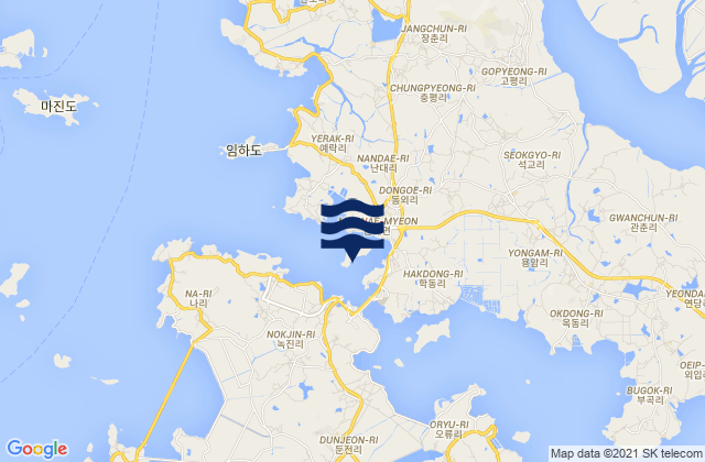 Mapa de mareas Usuyong, South Korea