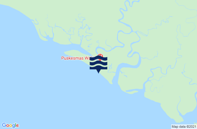 Mapa de mareas Uta, Indonesia
