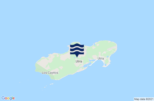 Mapa de mareas Utila, Honduras
