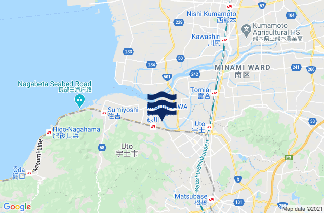 Mapa de mareas Uto Shi, Japan