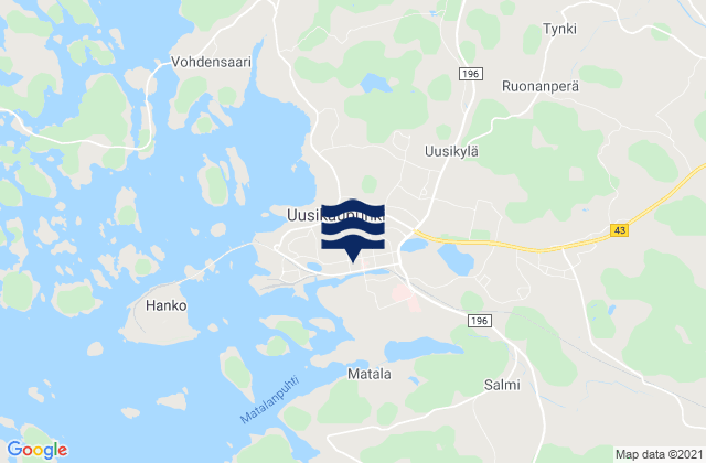 Mapa de mareas Uusikaupunki, Finland