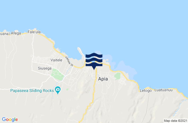 Mapa de mareas Vailima, Samoa
