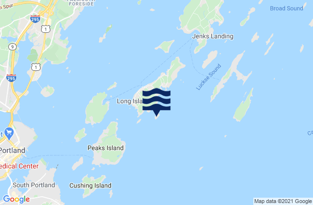 Mapa de mareas Vaill Island, United States