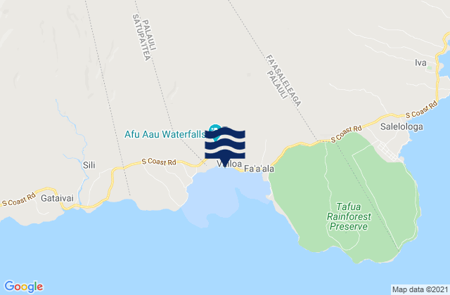 Mapa de mareas Vailoa, Samoa
