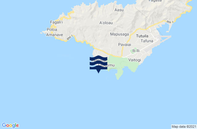 Mapa de mareas Vailoatai, American Samoa