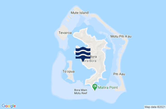 Mapa de mareas Vaitape, French Polynesia
